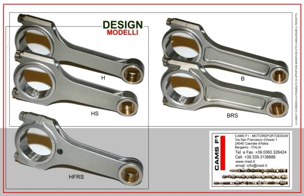 Connecting rods model CAMS F1